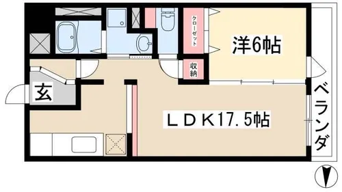石川橋セブン【5階】の間取り
