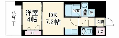 Refisia 箕面船場【4階】の間取り