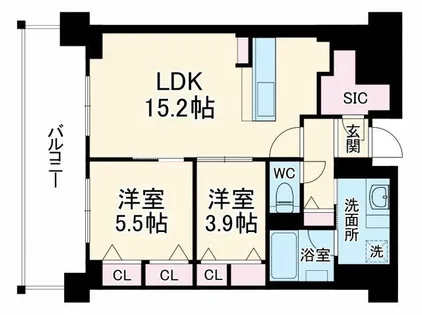 Refisia 箕面船場【8階】の間取り