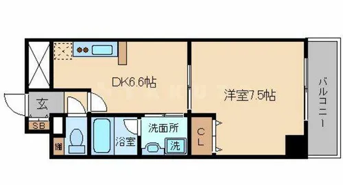 アーバネス淀川【8階】の間取り