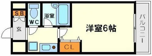 エスリード新大阪第7【9階】の間取り