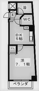 愛知県名古屋市中区古渡町【マンション】の間取り