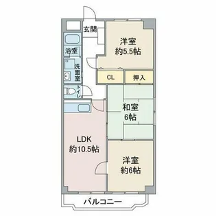 グランシャリオ【3階】の間取り