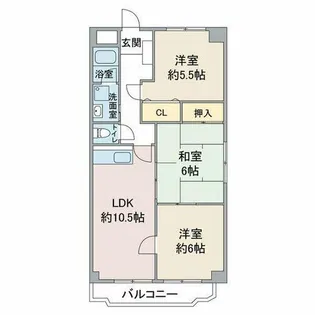 グランシャリオ【3階】の間取り