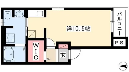 アーバンライフ大杉【202号室】の間取り