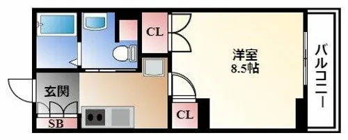 パークアクシス白壁【2階】の間取り