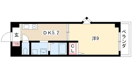 セーズ シャンブル【1階】の間取り