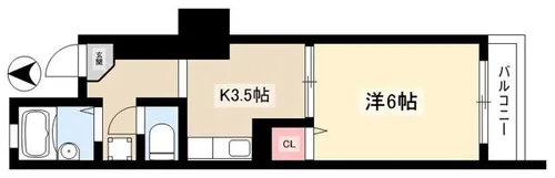 プレステージア【302号室】の間取り