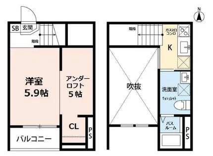 Casa Kamiyu【2階】の間取り
