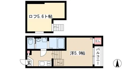 Prendre-R【1階】の間取り