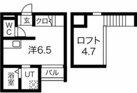 ラルク高畑【2階】の間取り