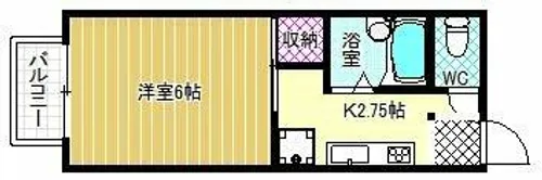 リバーヒル喜志【2階】の間取り