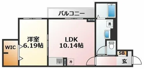 大阪府大阪市東淀川区南江口3丁目【アパート】の間取り