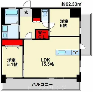内山神岳ビル【8階】の間取り