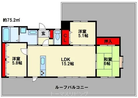 内山神岳ビル【11階】の間取り