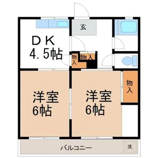 加藤ハイツ【2階】の間取り