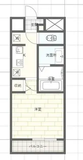 MISTRAL姫路駅前Ⅵ東駅前町【9階】の間取り