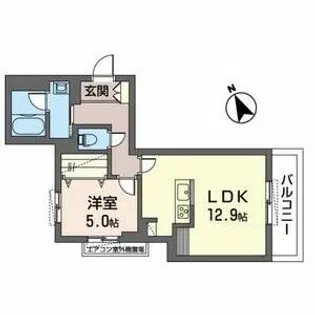 ル ソレイユ【2階】の間取り
