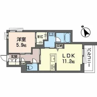 シャーメゾン・姫路ハイテール【3階】の間取り