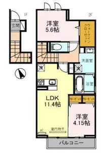 オリーブコート【2階】の間取り