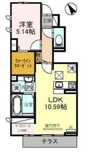 オリーブコート【1階】の間取り