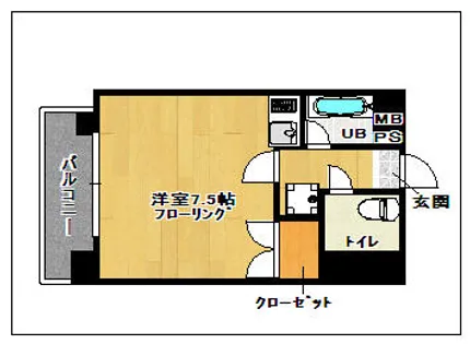 リリーフ天神東【802号室】の間取り