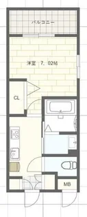Luxe姫路(ラグゼ姫路)【2階】の間取り