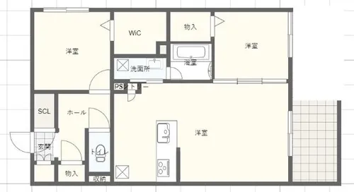 シャーメゾンLa・Fami【2階】の間取り