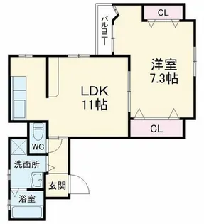 GRAN DUKE金山【3階】の間取り