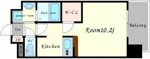 ララプレイス新大阪シエスタ【3階】の間取り