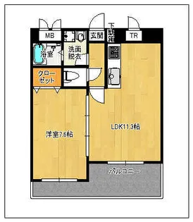 グラシア大濠【3階】の間取り