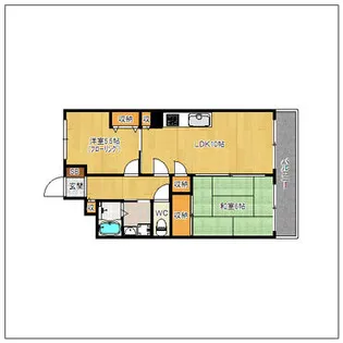 マイナミハイツII【206号室】の間取り