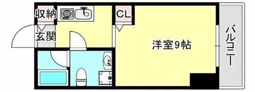 メゾン・ド・キャラミ【403号室】の間取り