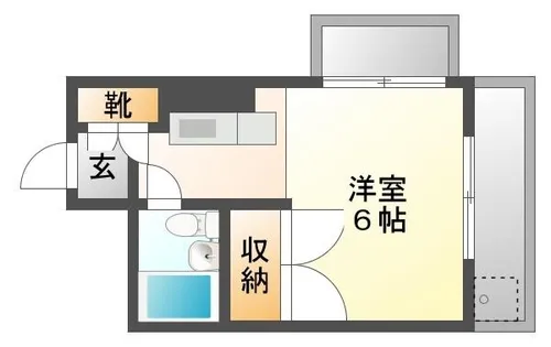 塚口ハイツ【3階】の間取り