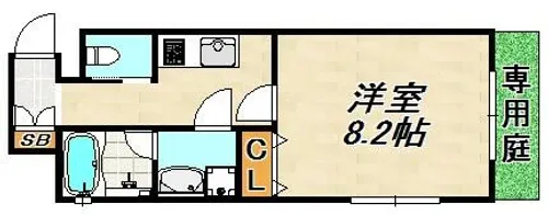 ワコーレヴィアーノ須磨関守町2丁目【1階】の間取り