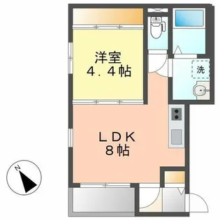 愛知県名古屋市西区新道1丁目【アパート】の間取り