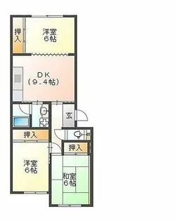 ナカスギマンション【2階】の間取り