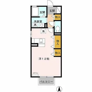 クレール21【203号室】の間取り