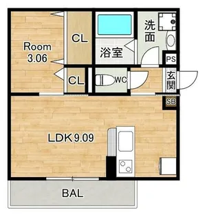 Elegrantia【1階】の間取り