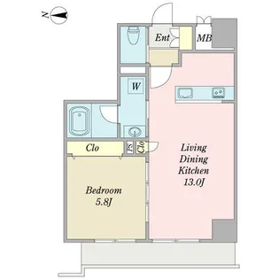 UrbanCloudIzumi【0402号室】の間取り
