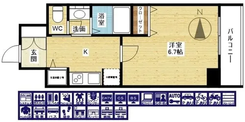 アドバンス新大阪Ⅵビオラ【5階】の間取り