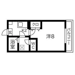 クレフラスト大曽根北A棟【1階】の間取り