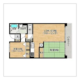 ボナール壱号館【1階】の間取り