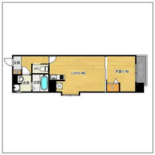 ADONIS COURT(旧アヴァンティ古門戸)【402号室】の間取り