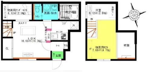 Raffine賑町【1階】の間取り