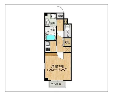 プロムナードひばり【201号室】の間取り