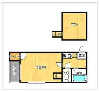 ムーン井尻【202号室】の間取り
