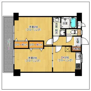 セレッソフローラ【203号室】の間取り
