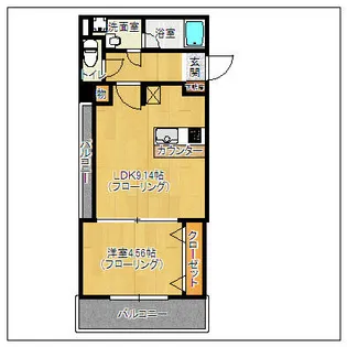 サンフォレスト箱崎【803号室】の間取り
