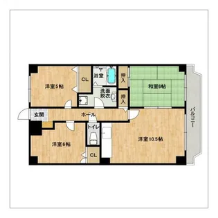 コンフォート香椎東【3階】の間取り